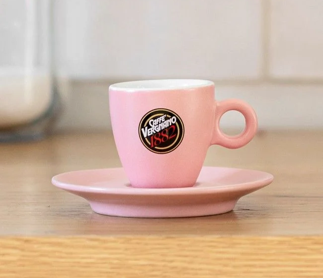 Tasse Espresso rose - Caffè Vergnano